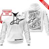 PREMIUM JUST FCKN GONNA SEND IT – CUSTOM NAME – ALPINESTARS - WHITE