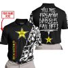 TILL THE FUCKIN FREAKIN TRAINING WHEEL FALL OFF - LIMITED EDITION - CUSTOM NAME - ROCKSTAR - BLACK - POLO SHIRT