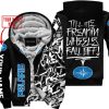 TILL THE FUCKIN FREAKIN TRAINING WHEEL FALL OFF - LIMITED EDITION - CUSTOM NAME - POLARIS - BLACK - FLEECE ZIP HOOODIE