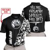 TILL THE FUCKIN FREAKIN TRAINING WHEEL FALL OFF - LIMITED EDITION - CUSTOM NAME - SKI DOO - BLACK - POLO SHIRT