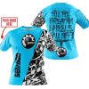 TILL THE FUCKIN FREAKIN TRAINING WHEEL FALL OFF - LIMITED EDITION - CUSTOM NAME - SEA DOO - SKY BLUE - T-SHIRT