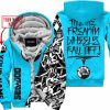 TILL THE FUCKIN FREAKIN TRAINING WHEEL FALL OFF - LIMITED EDITION - CUSTOM NAME - SEA DOO - SKY BLUE - FLEECE ZIP HOOODIE