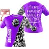 TILL THE FUCKIN FREAKIN TRAINING WHEEL FALL OFF - LIMITED EDITION - CUSTOM NAME - SEA DOO - PURPLE - T-SHIRT