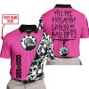 TILL THE FUCKIN FREAKIN TRAINING WHEEL FALL OFF - LIMITED EDITION - CUSTOM NAME - SEA DOO - PINK 1 - POLO SHIRT