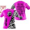 TILL THE FUCKIN FREAKIN TRAINING WHEEL FALL OFF - LIMITED EDITION - CUSTOM NAME - SKI DOO - PINK - T-SHIRT