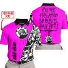 TILL THE FUCKIN FREAKIN TRAINING WHEEL FALL OFF - LIMITED EDITION - CUSTOM NAME - SKI DOO - PINK - POLO SHIRT