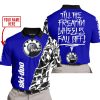 TILL THE FUCKIN FREAKIN TRAINING WHEEL FALL OFF - LIMITED EDITION - CUSTOM NAME - SKI DOO - NAVY - POLO SHIRT