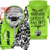 TILL THE FUCKIN FREAKIN TRAINING WHEEL FALL OFF - LIMITED EDITION - CUSTOM NAME - SKI DOO - GREEN 1 - FLEECE ZIP HOOODIE