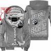 PREMIUM JUST FCKN GONNA SEND IT – CUSTOM NAME – CAN AM - GREY - FLEECE ZIP HOODIE