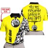 TILL THE FUCKIN FREAKIN TRAINING WHEEL FALL OFF - LIMITED EDITION - CUSTOM NAME - SKI DOO - YELLOW - POLO SHIRT