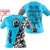 TILL THE FUCKIN FREAKIN TRAINING WHEEL FALL OFF - LIMITED EDITION - CUSTOM NAME - SKI DOO - SKY BLUE - T-SHIRT