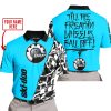 TILL THE FUCKIN FREAKIN TRAINING WHEEL FALL OFF - LIMITED EDITION - CUSTOM NAME - SKI DOO - SKY BLUE - POLO SHIRT