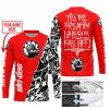 TILL THE FUCKIN FREAKIN TRAINING WHEEL FALL OFF - LIMITED EDITION - CUSTOM NAME - SKI DOO - RED - JERSEY