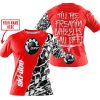 TILL THE FUCKIN FREAKIN TRAINING WHEEL FALL OFF - LIMITED EDITION - CUSTOM NAME - SKI DOO - RED - T-SHIRT