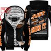 PREMIUM JUST FCKN GONNA SEND IT – CUSTOM NAME – HARLEY DAVIDSON - BLACK V1 - FLEECE ZIP HOODIE