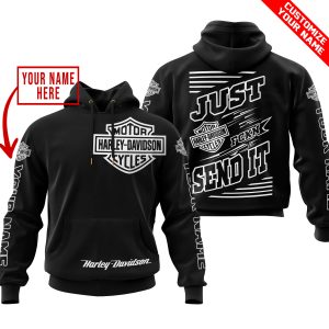 PREMIUM JUST FCKN GONNA SEND IT – CUSTOM NAME – HARLEY DAVIDSON - BLACK
