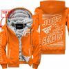PREMIUM JUST FCKN GONNA SEND IT – CUSTOM NAME – FLY RACING - ORANGE - FLEECE ZIP HOODIE