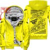 PREMIUM JUST FCKN GONNA SEND IT – CUSTOM NAME – FLY RACING - YELLOW - FLEECE ZIP HOODIE