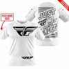 PREMIUM JUST FCKN GONNA SEND IT – CUSTOM NAME – FLY RACING - WHITE - T-SHIRT