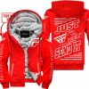 PREMIUM JUST FCKN GONNA SEND IT – CUSTOM NAME – FLY RACING - RED - FLEECE ZIP HOODIE