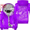 PREMIUM JUST FCKN GONNA SEND IT – CUSTOM NAME – FLY RACING - PURPLE - FLEECE ZIP HOODIE