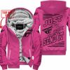 PREMIUM JUST FCKN GONNA SEND IT – CUSTOM NAME – FLY RACING - PINK 1 - FLEECE ZIP HOODIE