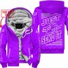 PREMIUM JUST FCKN GONNA SEND IT – CUSTOM NAME – FOX RACING - PURPLE - FLEECE ZIP HOODIE