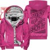 PREMIUM JUST FCKN GONNA SEND IT – CUSTOM NAME – FOX RACING - PINK 1 - FLEECE ZIP HOODIE