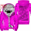 PREMIUM JUST FCKN GONNA SEND IT – CUSTOM NAME – FOX RACING - PINK - FLEECE ZIP HOODIE