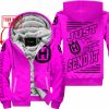 PREMIUM JUST FCKN GONNA SEND IT – CUSTOM NAME – HUSQVARNA - PINK - FLEECE ZIP HOODIE