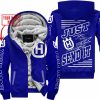 PREMIUM JUST FCKN GONNA SEND IT – CUSTOM NAME – HUSQVARNA - NAVY - FLEECE ZIP HOODIE