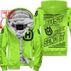 PREMIUM JUST FCKN GONNA SEND IT – CUSTOM NAME – HUSQVARNA - GREEN 1 - FLEECE ZIP HOODIE