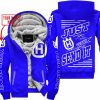 PREMIUM JUST FCKN GONNA SEND IT – CUSTOM NAME – HUSQVARNA - BLUE -FLEECE ZIP HOODIE