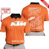 PREMIUM JUST FCKN GONNA SEND IT – CUSTOM NAME – KTM - ORANGE - POLO SHIRT