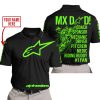 MX DAD - PERSONALISED GIFTS FOR CHILDREN & ADULTS - ALPINESTARS - GREEN - POLO SHIRT