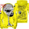 PREMIUM JUST FCKN GONNA SEND IT – CUSTOM NAME – SEA DOO - YELLOW - FLEECE ZIP HOODIE