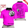 PREMIUM JUST FCKN GONNA SEND IT – CUSTOM NAME – SEA DOO - PINK - POLO SHIRT