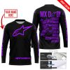 MX DAD - PERSONALISED GIFTS FOR CHILDREN & ADULTS - ALPINESTARS - PURPLE - JERSEY
