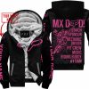 MX DAD - PERSONALISED GIFTS FOR CHILDREN & ADULTS - FOX RACING - PINK 1 BLACK - FLEECE ZIP HOODIE