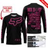 MX DAD - PERSONALISED GIFTS FOR CHILDREN & ADULTS - FOX RACING - PINK 1 BLACK - JERSEY