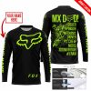 MX DAD - PERSONALISED GIFTS FOR CHILDREN & ADULTS - FOX RACING - NEON BLACK - JERSEY