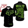 MX DAD - PERSONALISED GIFTS FOR CHILDREN & ADULTS - FOX RACING - GREEN 1 BLACK - BUTTON SHIRT