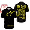 MX DAD - PERSONALISED GIFTS FOR CHILDREN & ADULTS - ALPINESTARS - YELLOW - BUTTON SHIRT