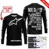 MX DAD - PERSONALISED GIFTS FOR CHILDREN & ADULTS - ALPINESTARS - WHITE - JERSEY