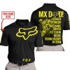 MX DAD - PERSONALISED GIFTS FOR CHILDREN & ADULTS - FOX RACING - YELLOW - POLO SHIRT