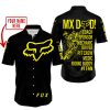 MX DAD - PERSONALISED GIFTS FOR CHILDREN & ADULTS - FOX RACING - YELLOW - BUTTON SHIRT