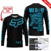 MX DAD - PERSONALISED GIFTS FOR CHILDREN & ADULTS - FOX RACING - SKY BLUE - JERSEY
