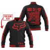 MX DAD - PERSONALISED GIFTS FOR CHILDREN & ADULTS - FOX RACING - RED BLACK - BASEBALL JACKET