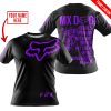MX DAD - PERSONALISED GIFTS FOR CHILDREN & ADULTS - FOX RACING - PURPLE BLACK - T-SHIRT