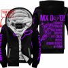MX DAD - PERSONALISED GIFTS FOR CHILDREN & ADULTS - FOX RACING - PURPLE BLACK - FLEECE ZIP HOODIE